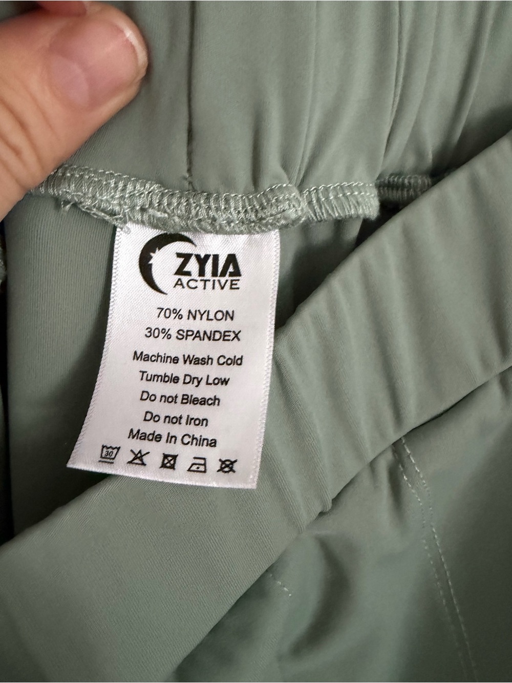 ZYIA Active Sage Green Cargo Wide Leg Pants small - Picture 4 of 4